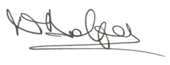 Signature of Nausicaa Delfas, Chief Executive